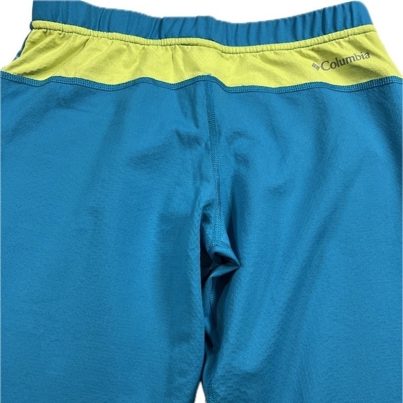Columbia Youth L 14/16 Omni-Heat 3D Knit Tights Base Layer Colorblock Blue-Green - Picture 5 of 13